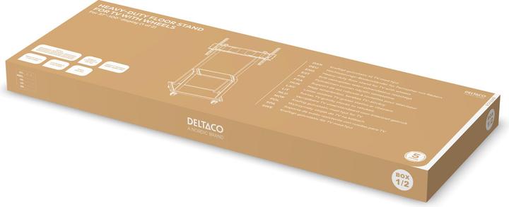 Productafbeelding Deltaco ARM-0453 monitorsteun / standaard (70") Schroeven Zwart (Vloer)