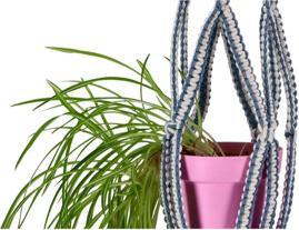 Productafbeelding In the Mood Collectie Aanvatter Blauw Macrame