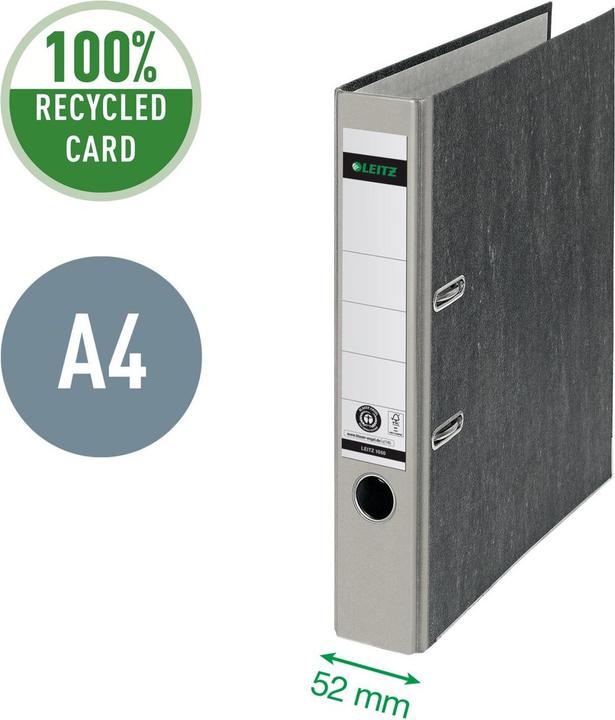 Produktbild Leitz Ordner 1080/1050, DIN A4, Rückenbreite 52 oder 80 mm (A4, 52 mm, 20 Stück)