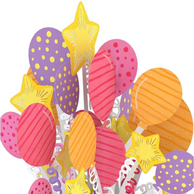 Produktbild Pop-Up Bouquet - Birthday Balloons