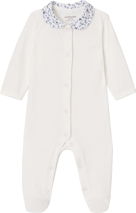 Actual product image Vertbaudet Bio-Kollektion: 2er-Pack Baby Strampler mit Blumen (56)
