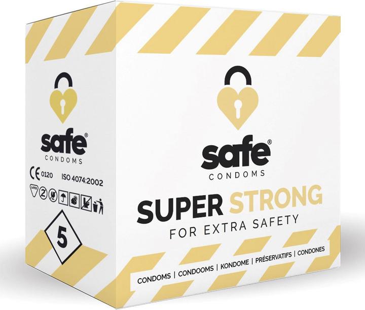 Safe Preservativi resistenti: forza e comfort extra per i momenti più impegnativi (5 pz.)