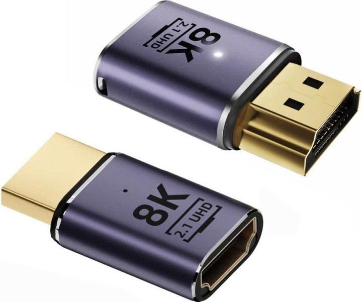 Produktbild PowerGuard HDMI auf HDMI Adapter Extension 2cm (female/male) 2.1 8K (HDMI, 2 cm)