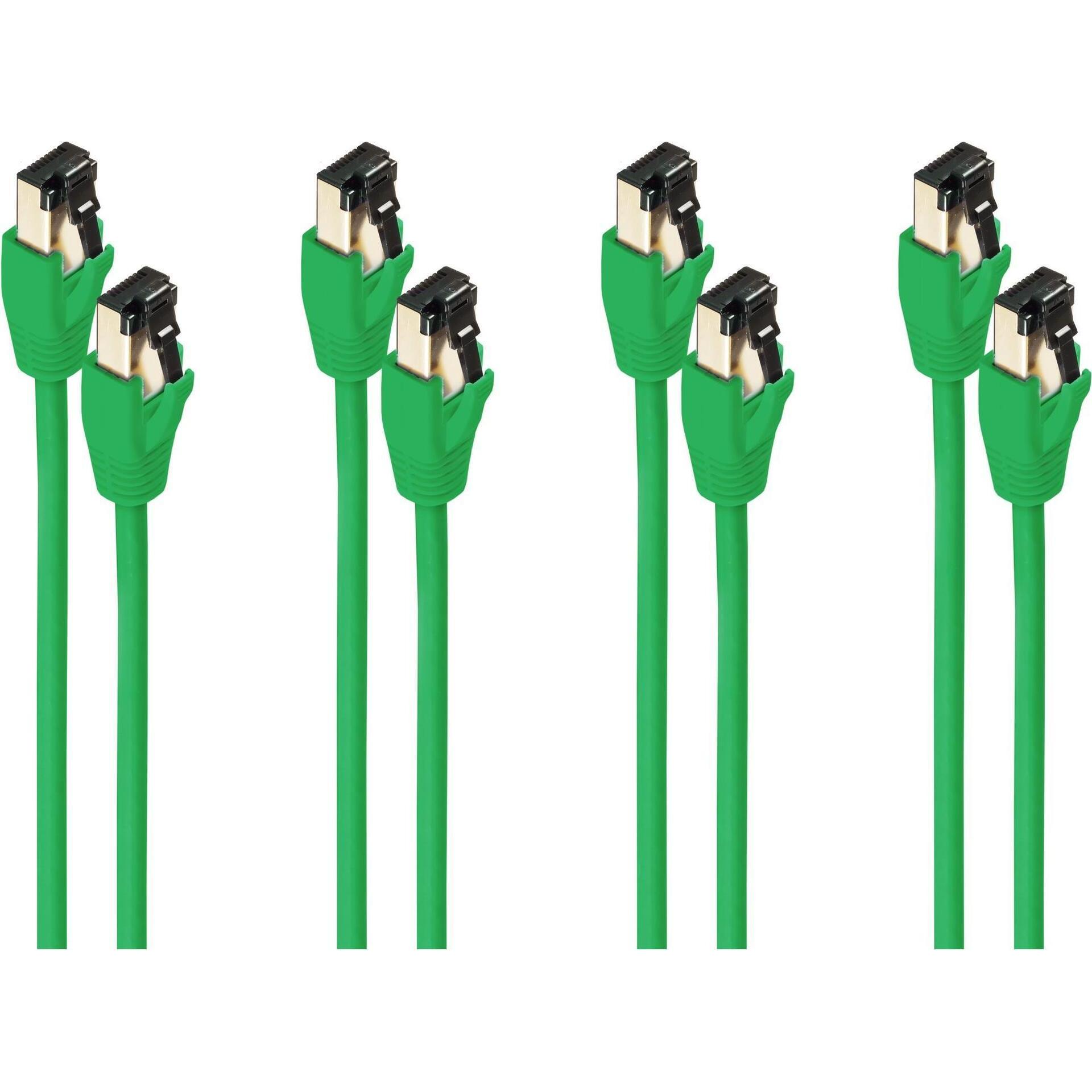 Shiverpeaks -BASIC-S--Patchkabel cat. 8.1 F/FTP PIMF LSZH grün 2,0m--VE4 (F/FTP, CAT8.1, 2 m), Netzwerkkabel
