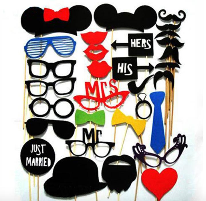 Produktbild PP Photobooth Props Hochzeit