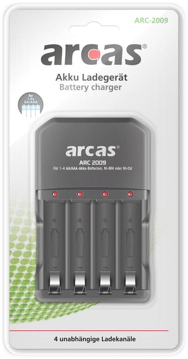 Image du produit Arcas Chargeur ARC-2009 (1 pcs, AA, AAA, Chargeurs sans batterie)