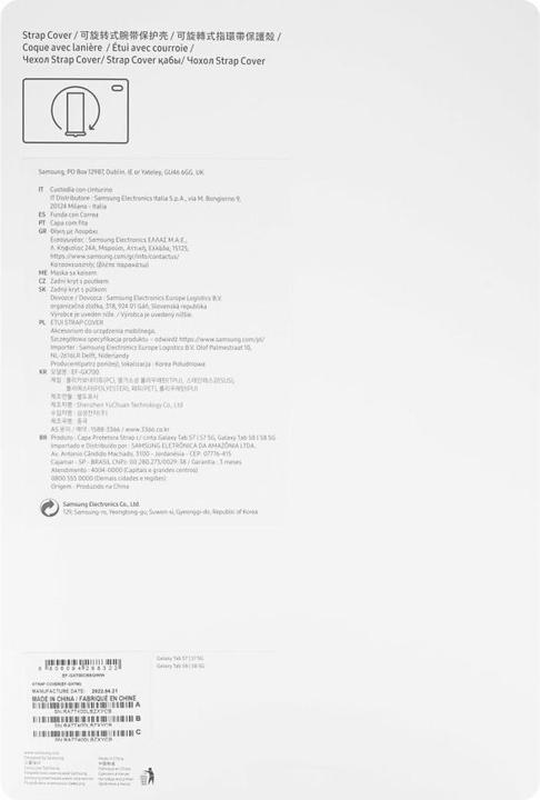 Productafbeelding Samsung Tab S8 Riemhoes zwart (Galaxy Tab S8)