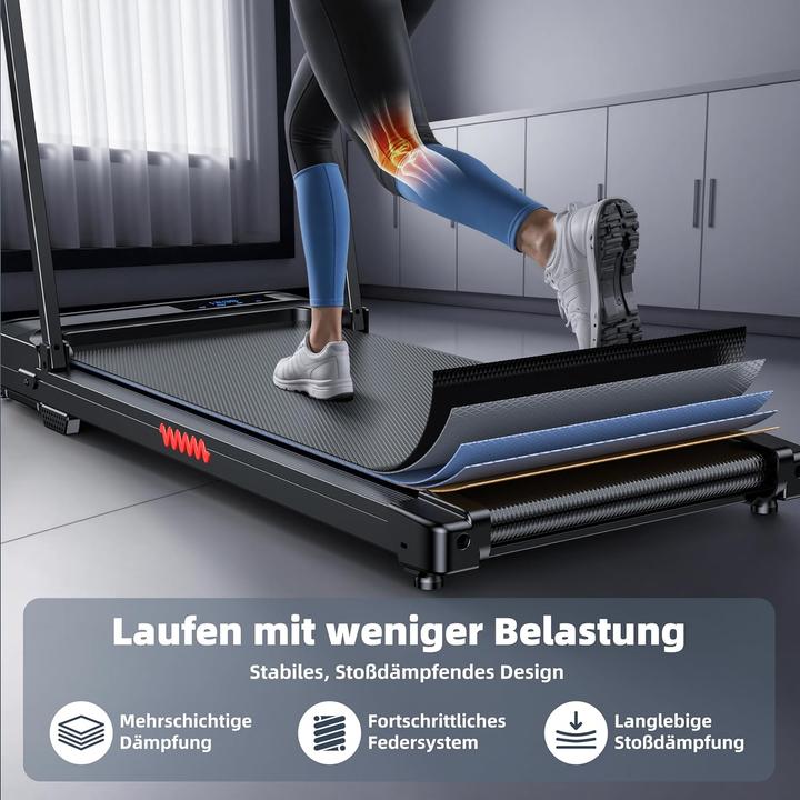 Produktbild Quekuane Klappbares Laufband mit Handyständer