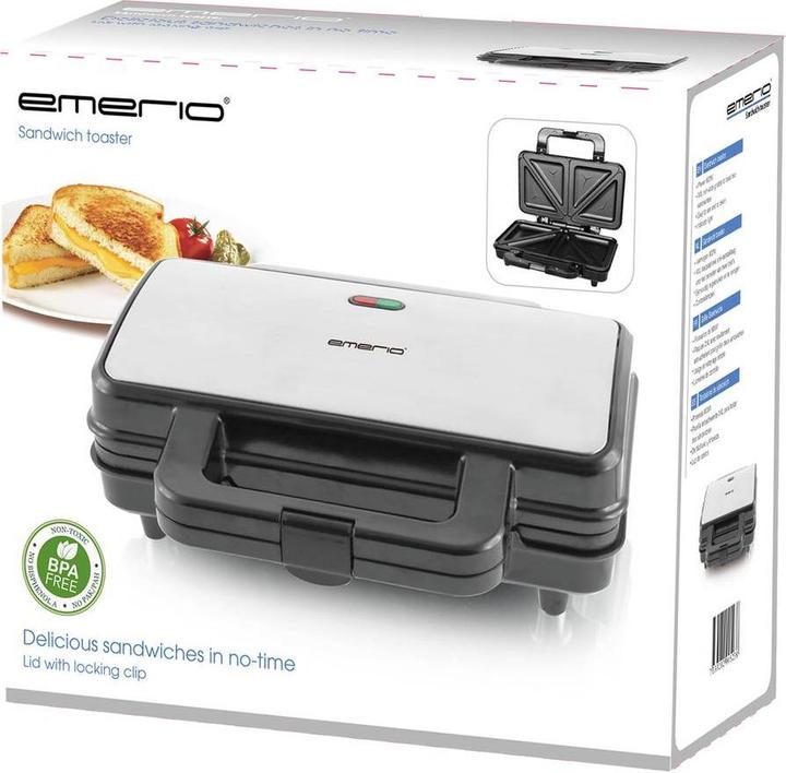 Produktbild Emerio Sandwichtoaster 2-Scheiben-Toaster Sandwich-Platten