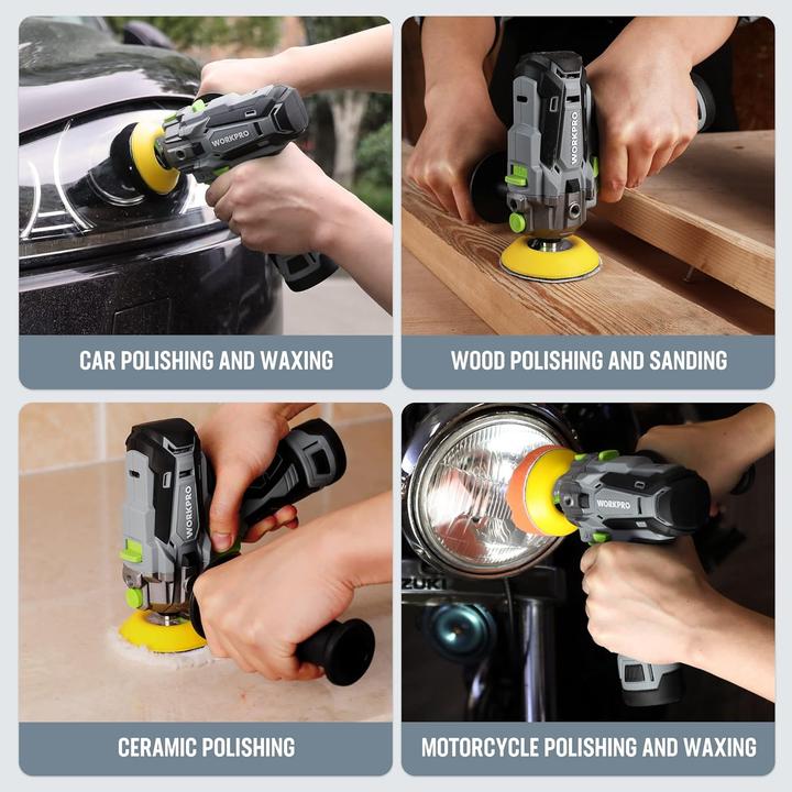Actual product image Workpro Akku-Poliermaschine (Eccentric polisher)