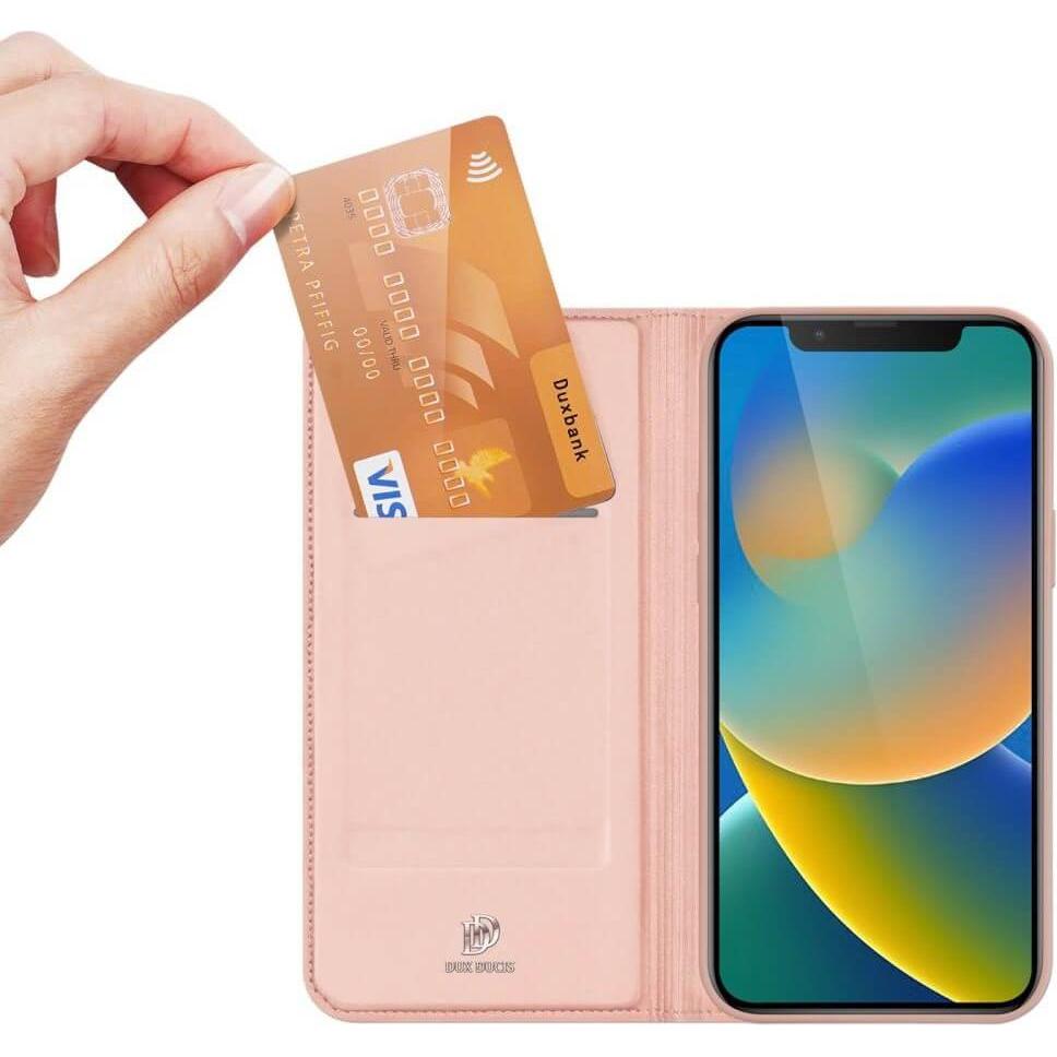 Thumbnail - Dux Ducis Skin Pro Series Bookcover (Apple iPhone 14), Smartphone Hülle, Rosa