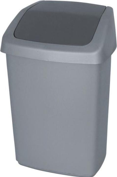 Produktbild Curver Kosz Na śmieci 15l /Ciemnoszary/ Srebrny (15 l)