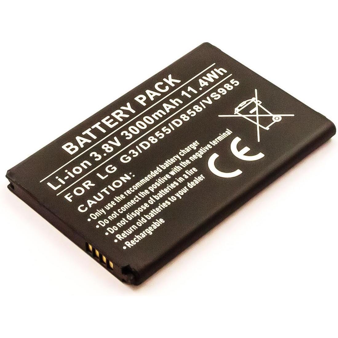 Thumbnail - AGI 31603 - Akku - LG - D855 - Schwarz - Lithium-Ion (Li-Ion) - 3000 mAh, Smartphone Akku
