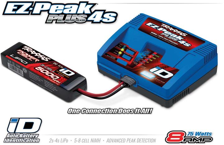 Actual product image Traxxas EZ-Peak PLUS 8-AMP NiMH/2-4S LiPo Fast Charger