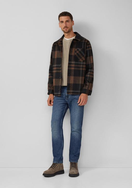 Produktbild s.Oliver Strickpullover Strickpullover mit Brusttasche und Druckknopf (XL)