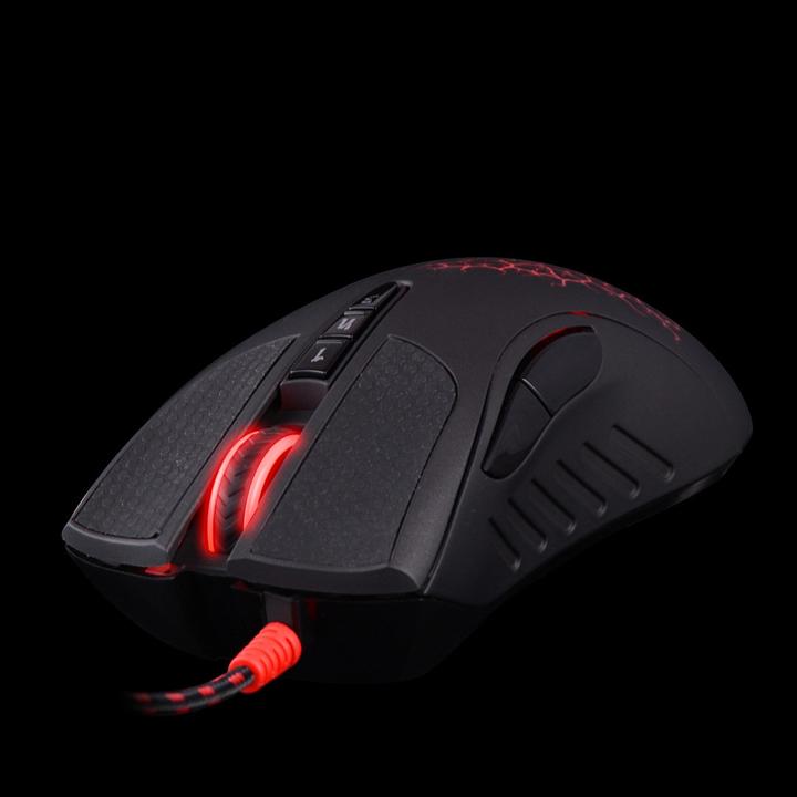 Productafbeelding A4Tech Bloody A90A Blazing, 6200DPI, optinė, 8kl., su laidu USB, juoda, do gry, V-Track, CORE3 (Bedraad)