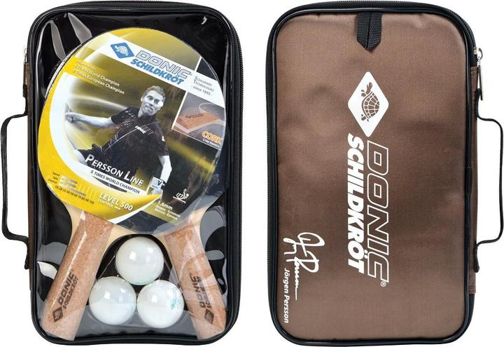 Actual product image Donic Schildkröt Tischtennis Set Persson 500 Kork Set