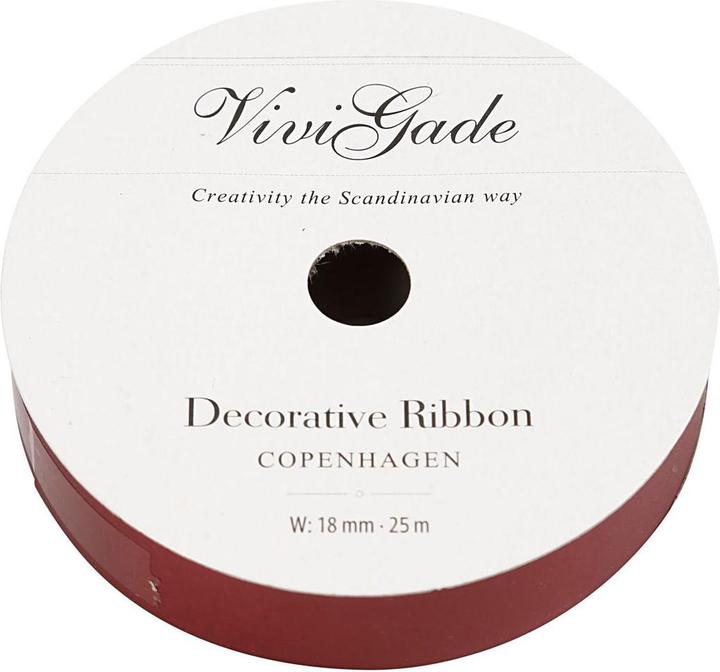 Produktbild Creativ Company Geschenkband Mattrot, 25m (1x)