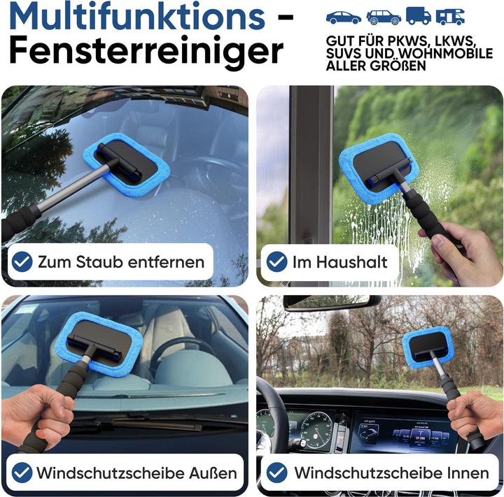 Produktbild Walser Scheibenreiniger Auto Autoscheiben Innen-Reiniger ausziehbar Windschutzscheibe