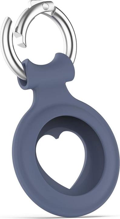 Productafbeelding Screenguard Apple Airtag Vloeibaar Silicone Hart-Hoesje met Hanger