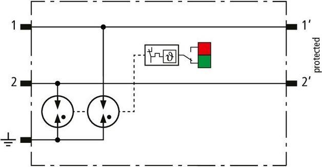 Actual product image Dehn BCO MOD ML2 B 180 BS arrester Protection module for 2 single cores BLITZDUCTORconn