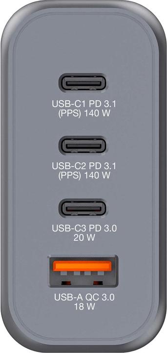 Actual product image Verbatim GNC-140 GaN Charger (140 W)