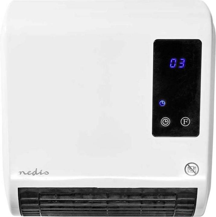 Produktbild Nedis HTBA20WT Keramik-Heizlüfter 20m² Weiss, Grau (2000 W)