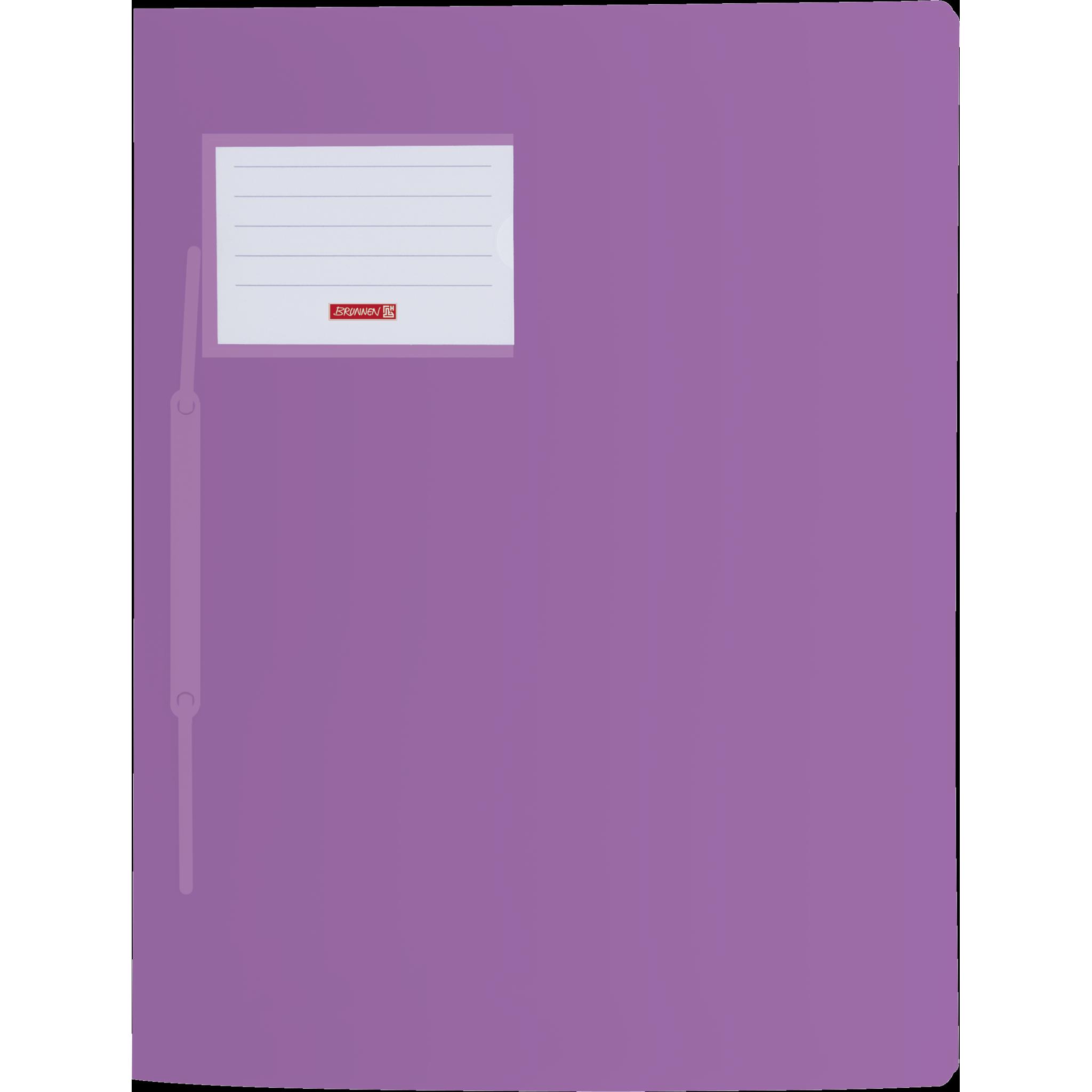 Brunnen, Mappe, Schnellhefter FACT! Kunststoff violett pastell transluzent DIN A4 (A4, 1 x)