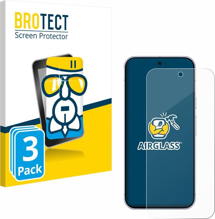 Produktbild BROTECT Schutzglas für Google Pixel 10 Pro XL Schutzfolie Displayschutz Display Schutz Glas Folie klar (3 Stück, Google Pixel 10 Pro XL)