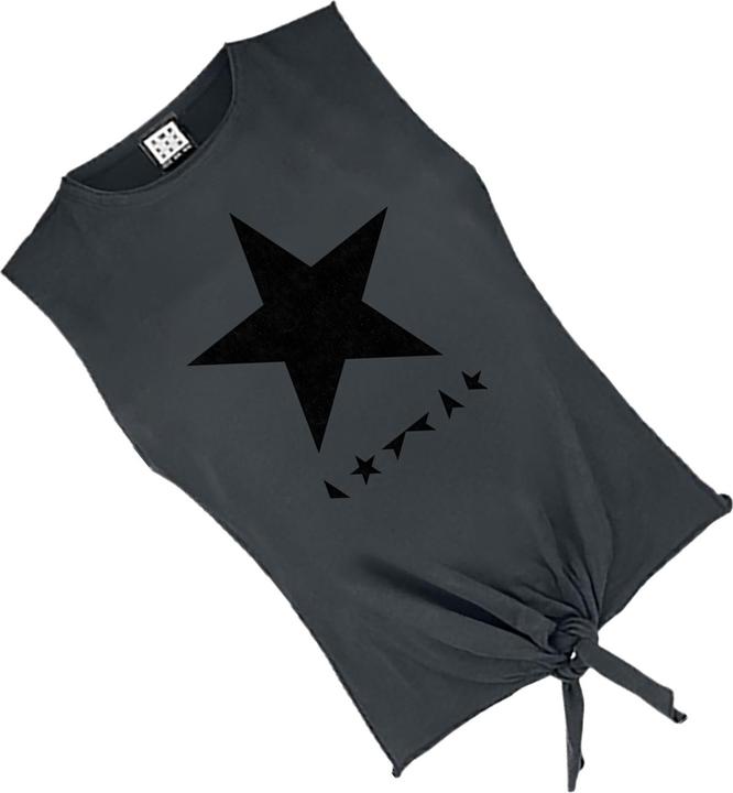 Actual product image Amplified Womens/Ladies Black Star David Bowie Sleeveless Tank Top (M)