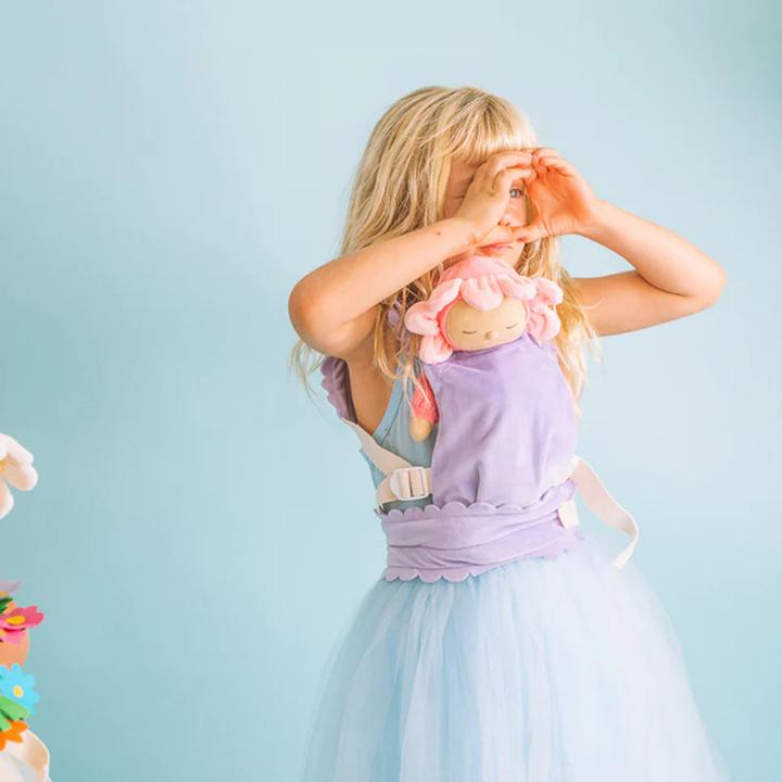 Actual product image Olli Ella Dinkum Doll Petal Trage Lavender