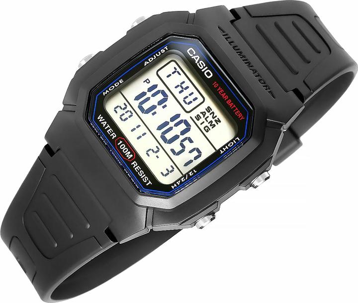 Actual product image Casio W-800h-1aves (Digital watch, 44 mm)