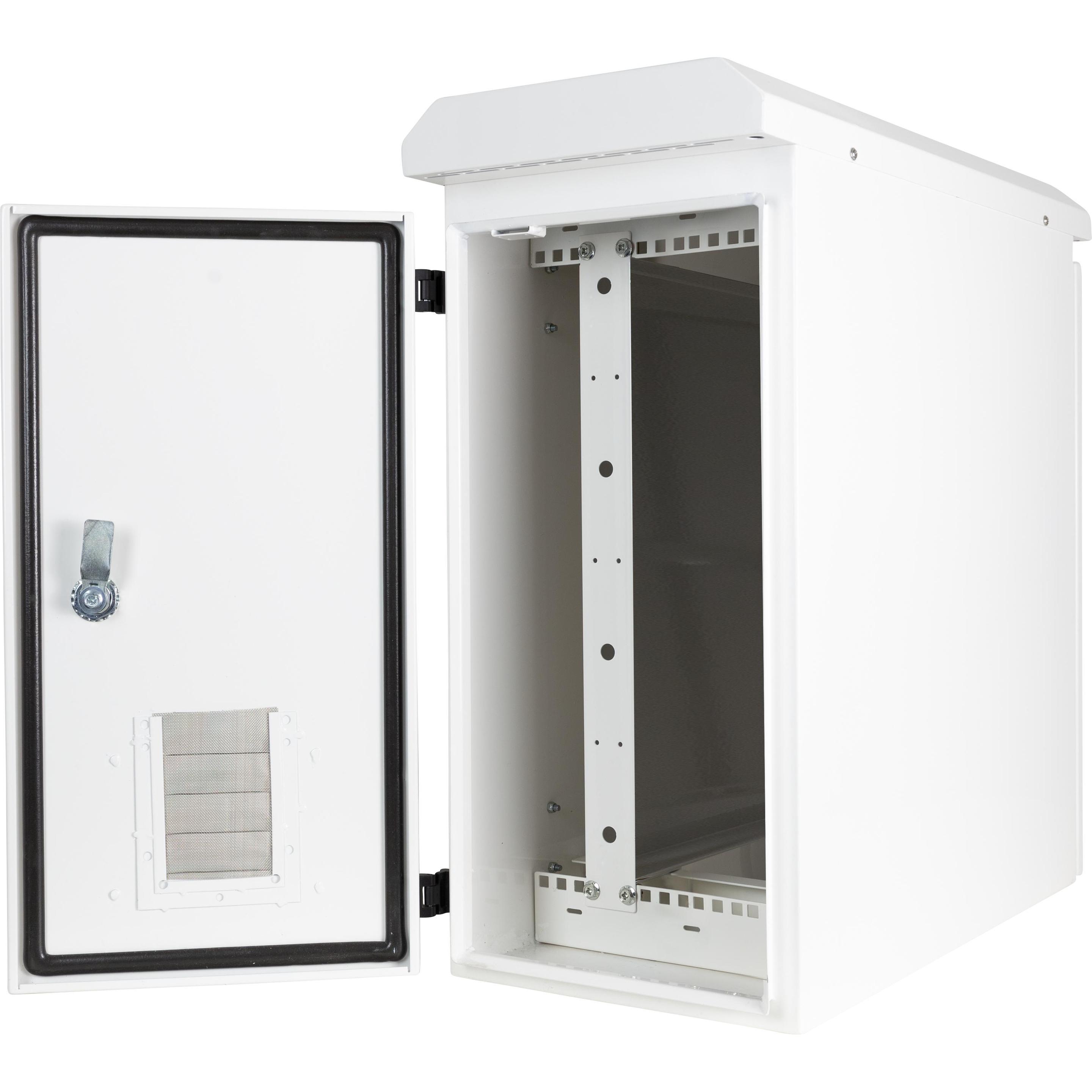 Deltaco 19"-skåp, 6U, 600x280x600mm, v (6 HE, Rack da 19 pollici), Armadio rack, Bianco