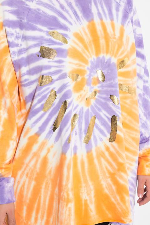 Produktbild Angel of Style Hoodie, A-Linie, Batikdruck, gerundeter Saum (56)