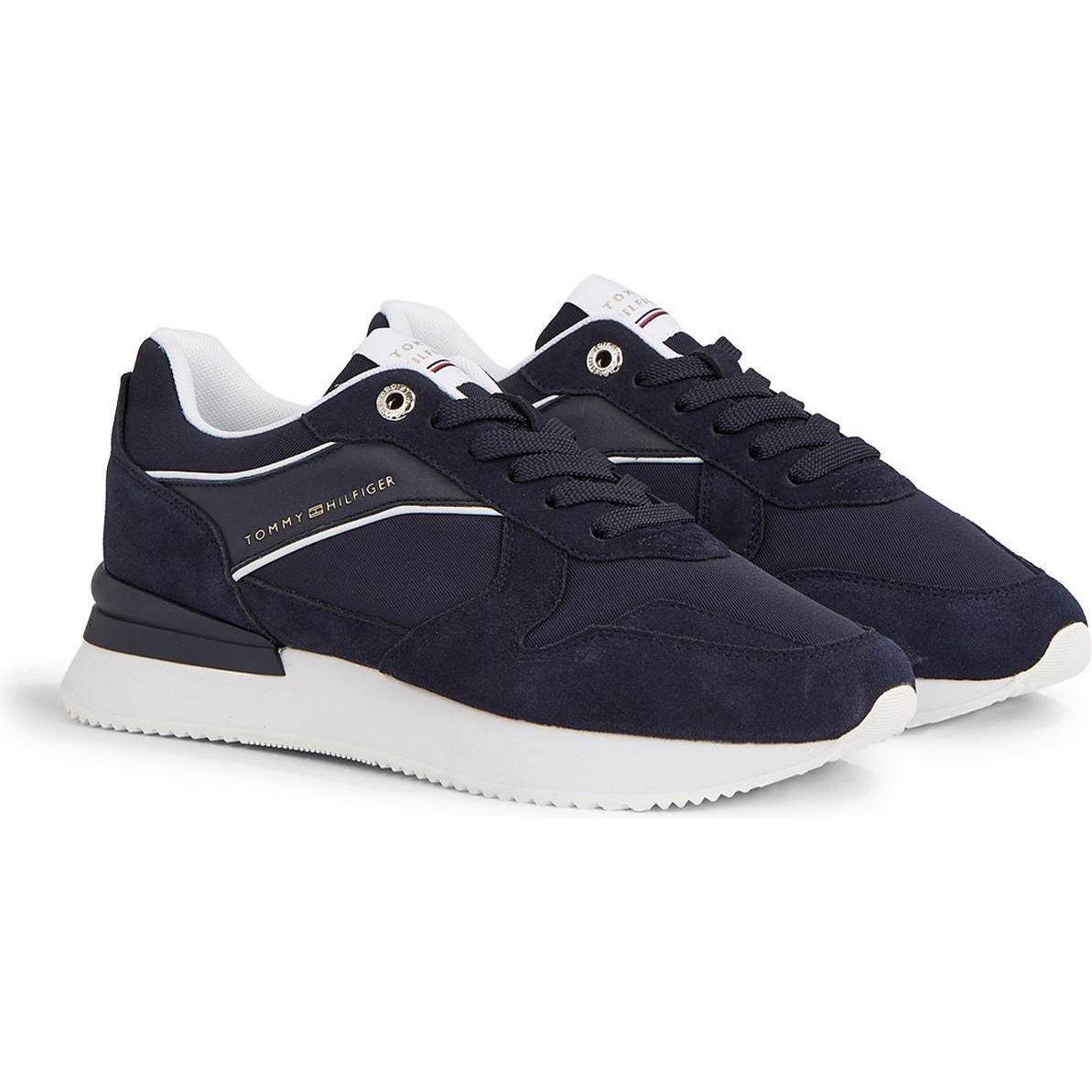 Tommy Hilfiger, Donne, Sneaker, Scarpe da donna Elevated Feminine Runner, Blu, (36)