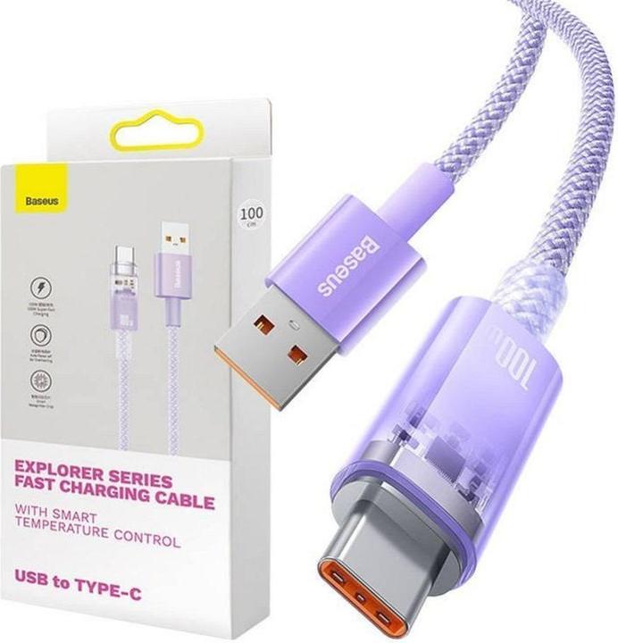 Actual product image Baseus USB A – USB C (1 m, USB 2.0, 100 W)