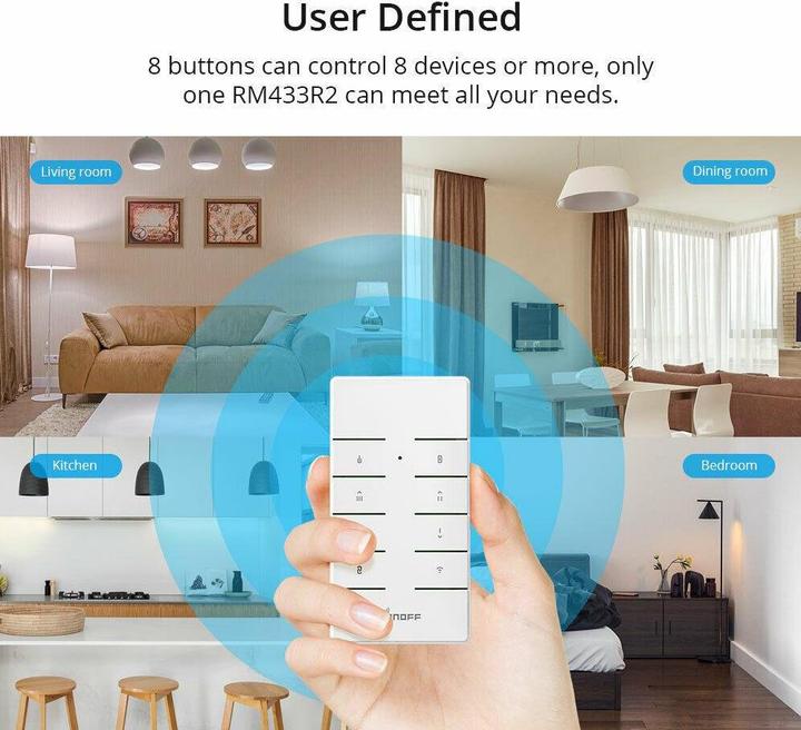 Immagine prodotto Sonoff Radiocomando RM433 8 tasti