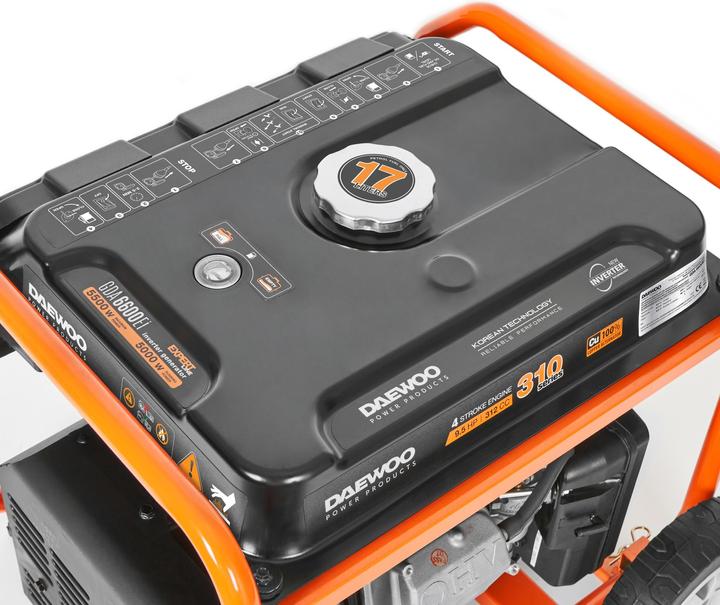 Immagine prodotto Daewoo Power Products Generatore di corrente con inverter (5000 W, 17 l)