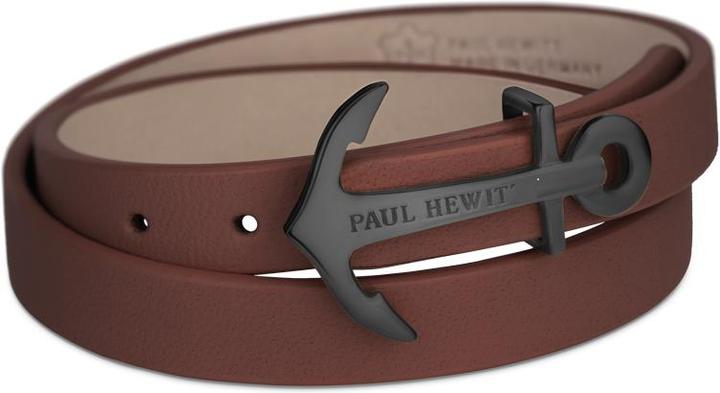 Immagine prodotto Paul Hewitt Bracciale Wrap North Bound Nero Marrone (Cuoio, Metallo)