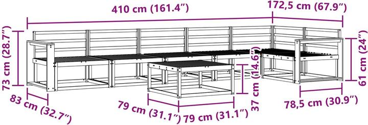 Produktbild vidaXL Outdoor-Sofa