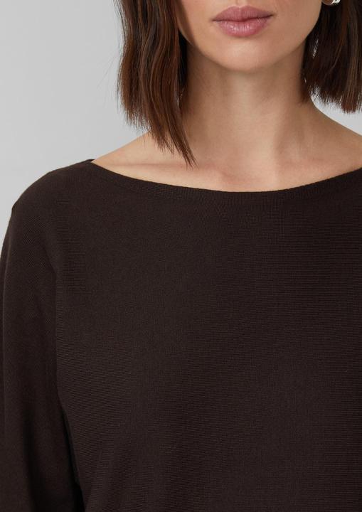 Image du produit s.Oliver Strickpullover Feinstrick-Pullover mit Strukturmuster am Saum (46)