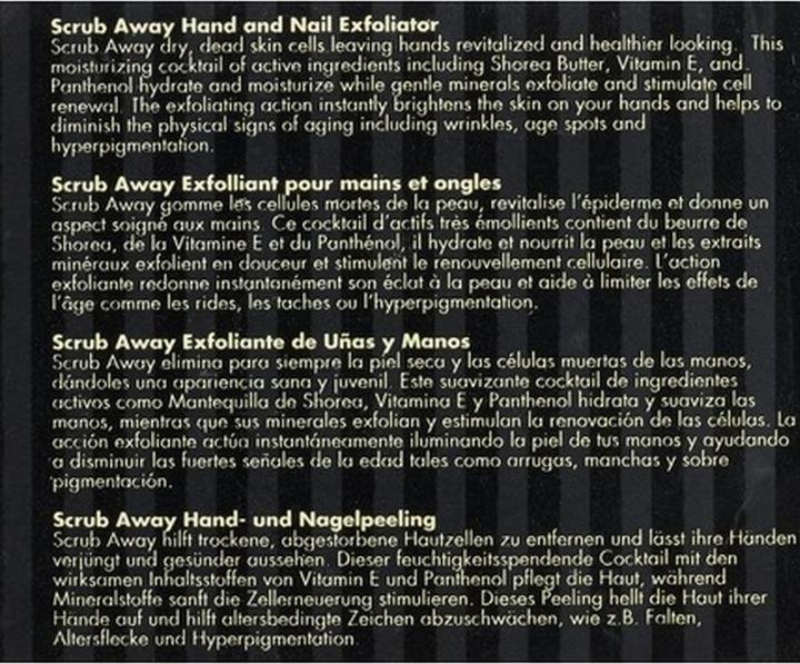 Nährwerte und Zutaten Jessica Gentlemen's Club Scrub Away Nagel- und Hand-Peeling 14.2g