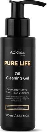 Immagine prodotto AOKlabs Oil Cleaning 2 in 1 Natural Facial Cleansing Gel and Makeup Remover 200ml (Gel detergente, 200 ml)