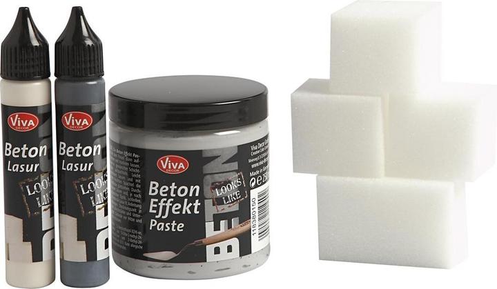 Immagine prodotto Viva Decor Set creativo "Trend decor effetto cemento" Pasta per calcestruzzo per effetti reali di cemento
