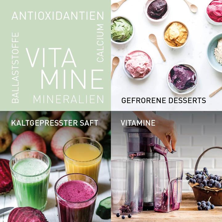 Produktbild Panasonic MJ-L500S Slow Juicer mit 2 Einsätzen