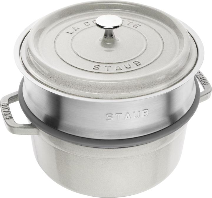 Produktbild Staub Cocotte mit Dämpfeinsatz (Kochtopf, Gusseisen, 24 x 22.60 cm)