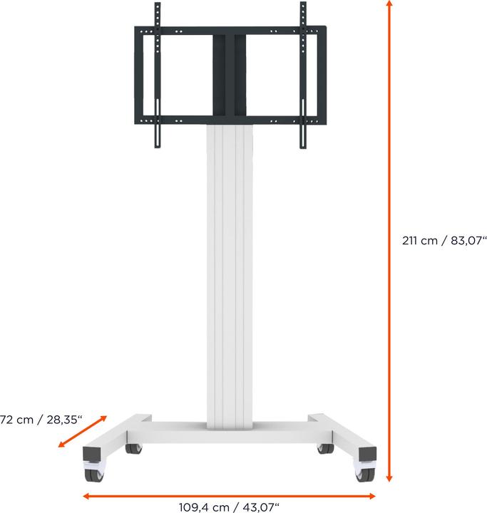 Immagine prodotto Celexon Carrello espositivo Professional Plus Fisso-42100-LP Paesaggio/Portrait (100", 120 kg)