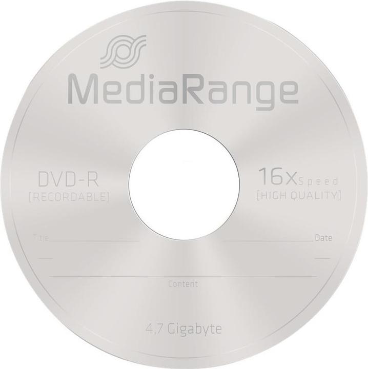 Image du produit MediaRange DVD-R 4.7GB, broche de 50 pièces (50x)