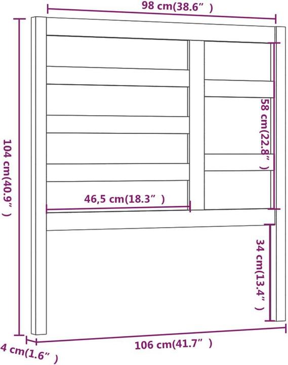 Produktbild vidaXL Edan (106 x 4 x 104 cm)