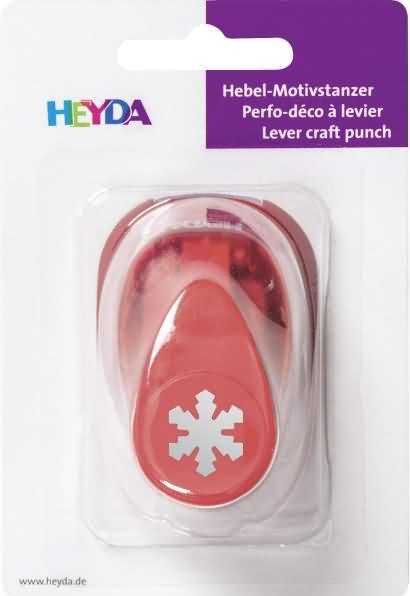 Actual product image Heyda Motif punch for cardboard up to 220g/sqm small ice crystal 15x15mm